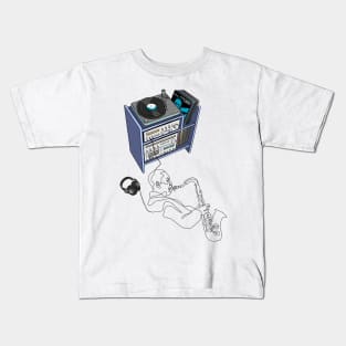 Jazz Vinyl Blues Kids T-Shirt